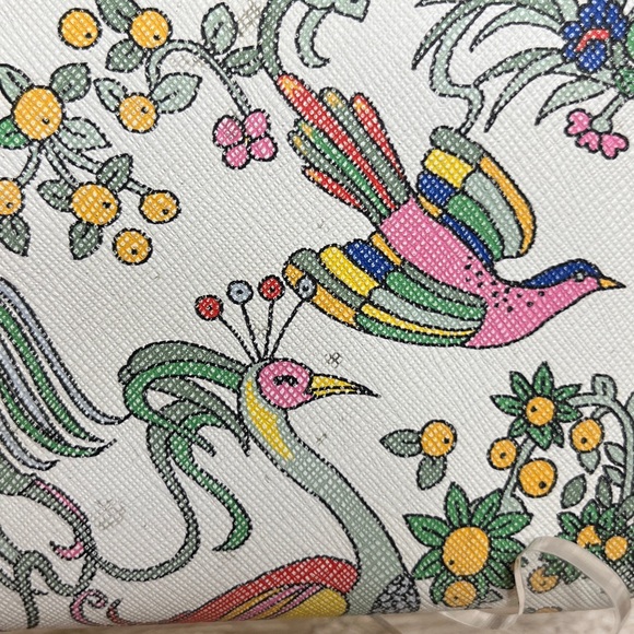 Tory Burch RARE Emerson Paradise Floral Zip Wallet / Wristlet - Picture 4 of 14